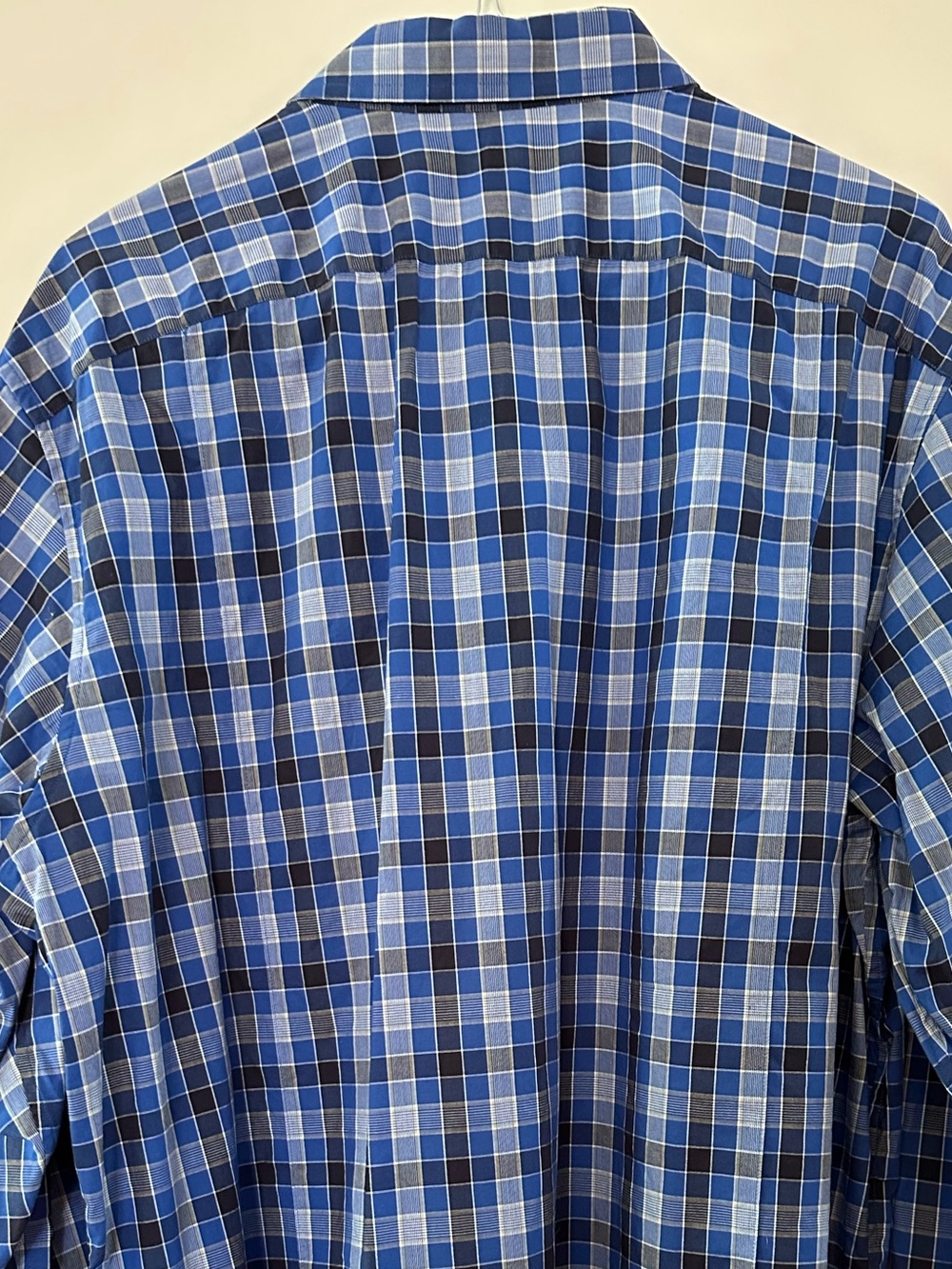 Banana Republic Blue Plaid Button-Down Shirt